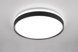 Trio lighting plafondlamp Spacy led, mat zwart incl. afstandbediening