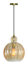 Freelight hanglamp Gloriana,  amber glas 28 cm