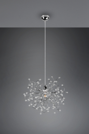 Trio lighting hanglamp Gloria, chroom 52 cm