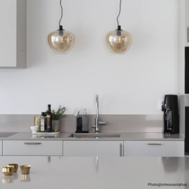 By Rydéns hanglamp Bellissimo, amber glas incl. licht bron