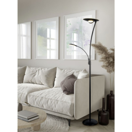 Trio lighting vloerlamp Granby led, 2-lichts zwart