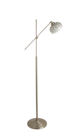 Old timer light vloerlamp Iglo, verstelbaar kap tiffany opaal