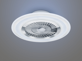 Trio lighting plafond ventilator Flaga led, 60 cm mat wit incl. afstandsbediening