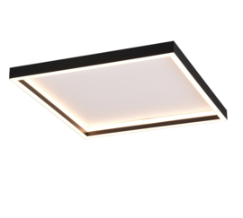 Trio lighting plafondlamp Rotonda led, zwart 35 cm