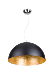 Linea Verdace hanglamp Capula, mat zwart-goldleaf 70 cm