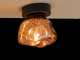 Light trend plafondlamp Steen, rood glas 30 cm