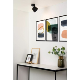 Lucide plafondspot Trigono led, zwart incl led