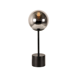 Label 51 tafellamp Fumo, zwart met smoke glas