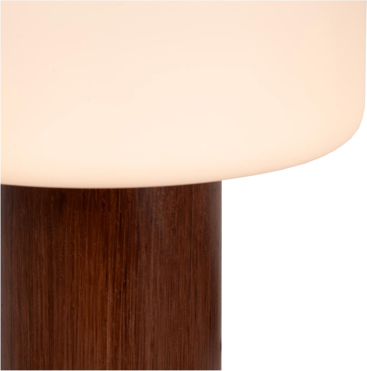 Lucide  tafellamp Kenan, hout-opaal