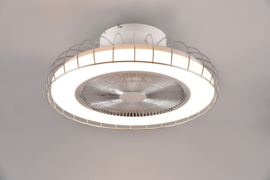 Trio lighting plafond ventilator Sandfjord, chroom incl. afstandsbediening 52 cm