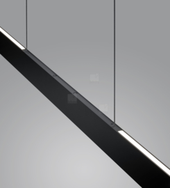 Helestra  hanglamp Vana led easy lift, zwart