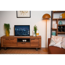 Lucide vloerlamp Siemon, okergeel