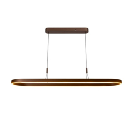 Lucide LIANE - Hanglamp - LED Dimb. - CCT - 2x40W 2700K/4000K - Roest bruin