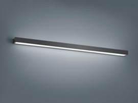 Wandlamp Theia led, mat zwart met acryl glas 120 cm