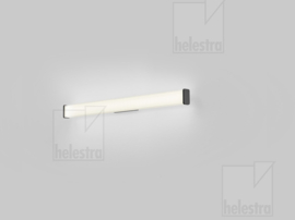 Helestra wandlamp Isou led, zwart met acryl glas 90 cm