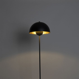 Vloerlamp Magnax , zwart - goud 160 cm