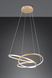 Trio lighting hanglamp Darvin led, goud incl. switch dimmer 64 cm