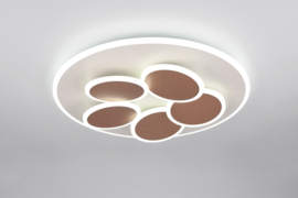 Trio lighting plafondlamp Mandala led, warm grey incl. switch dimmer