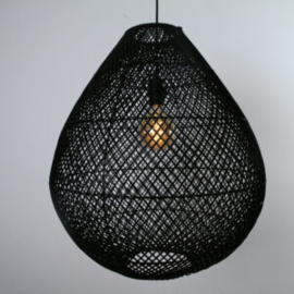 WF Light hanglamp Granaat, zwart 50 cm