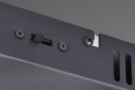 Hanglamp Sequence led, aluminium - zwart met switch dimmer