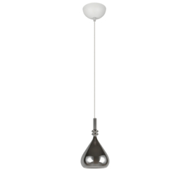 Trio lighting hanglamp Aldea, grijsglas