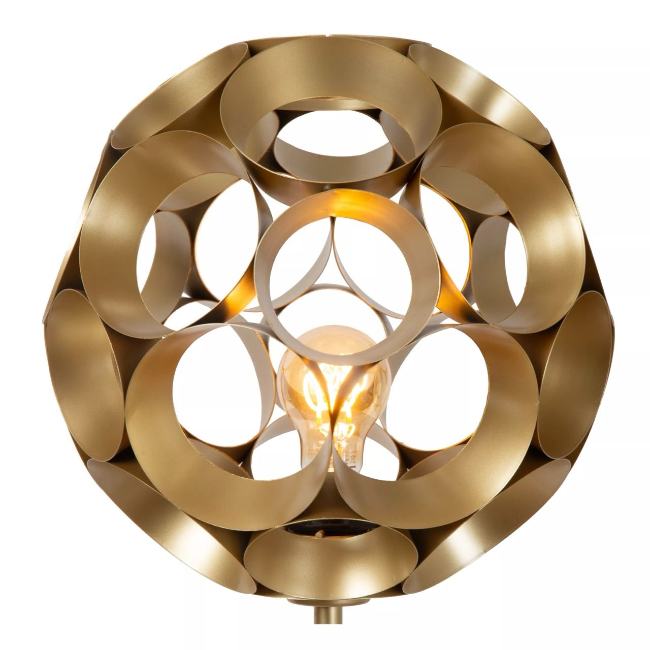 Lucide vloerlamp Hannelore, mat goud