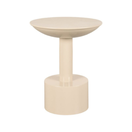 Label 51 Bijzettafel Rif,  beige metaal 40 cm