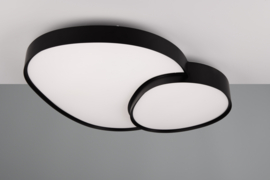 Trio lighting plafondlamp Rise led, zwart incl. afstandsbediening