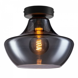 Plafondlamp Savoy  zwart, met Royal zwart glas