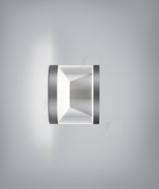 Helestra wandlamp  Poro led kleur mat  titaan grijs acryl glas
