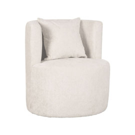 Label 51 fauteuil Evy, stof elegance creme