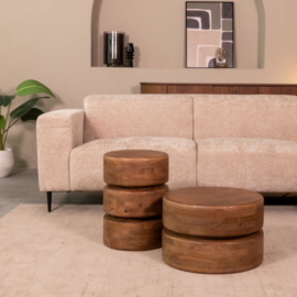 Label 51 Bijzettafel Milly,  nature smooth Mangohout