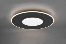 Trio lighting plafondlamp Verus led, zwart 70 cm incl. afstandsbediening