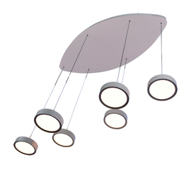 Freelight  hanglamp Alieno led, 6-lichts creme