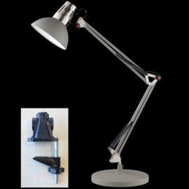 Fischer & Honsel  tafellamp Pit, mat grijs