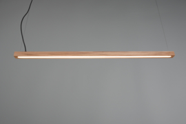 Trio lighting hanglamp Bellari led, natural hout met switch dimmer