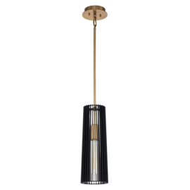 Elstead hanglamp Linara 1-lichts zwart