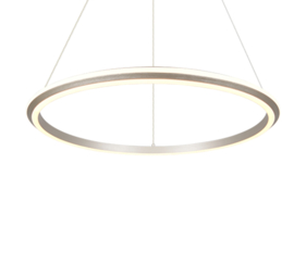 Trio lighting hanglamp Amador led, mat nikkel 75 cm