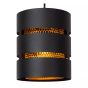 Lucide hanglamp Rosas, 3-lichts zwart 43 cm