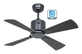 Casafan plafond ventilator Eco Neo111 92 basalt grijs - Wenge/Silver WiFi