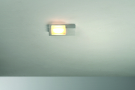 Bopp leuchten plafondlamp Lamina led, mat aluminium met glas