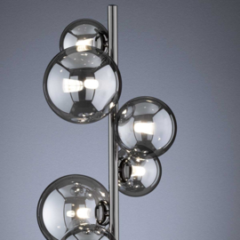 Light trend vloerlamp Villa, zwart met glas