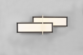 Trio lighting plafondlamp Charleston led, zwart