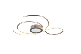 Trio lighting plafondlamp Jive led, mat nikkel incl. afstandsbediening