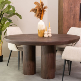 Label 51 Eettafel Olly, espresso mangohout 150 cm