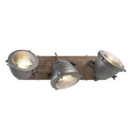 Qazqa plafondspot  Emado, 3-lichts staal incl. licht bron