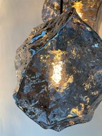 Light trend hanglamp Stenen 250-3, 3-lichts rond clear glas