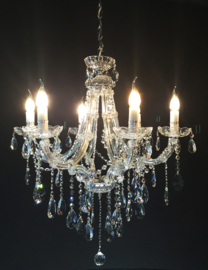 Light trend hanglamp Maria Theresa Chandelier, 6- lichts chroom