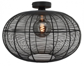 Toplicht plafondlamp Alto large zwart, 50 cm