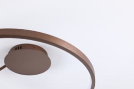 Light trend plafondlamp Circle led, brons met afstandsbediening